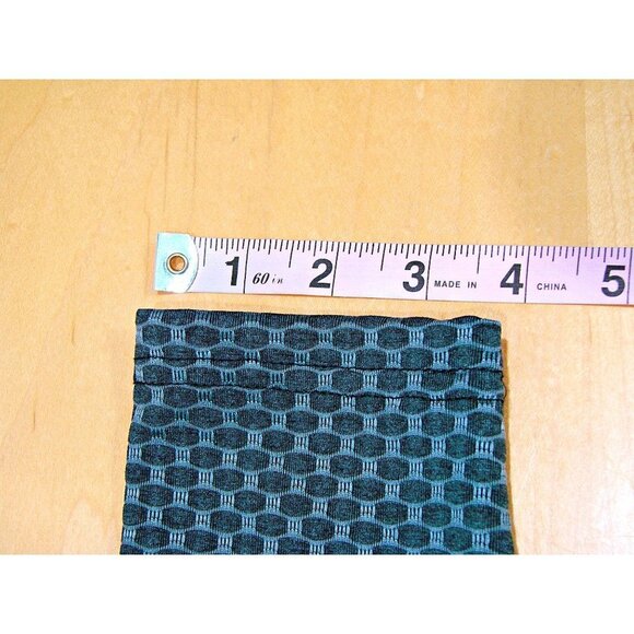 Scrunch Butt Honeycomb Skinny Leg Athletic Leggings Black Gray Pull On Sz Large - Picture 11 of 11